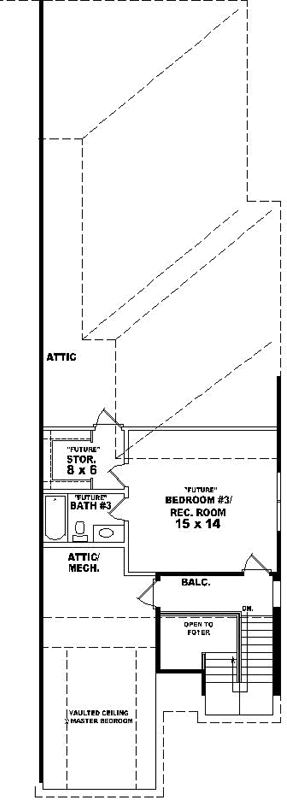 Upper/Second Floor Plan: 6-1638