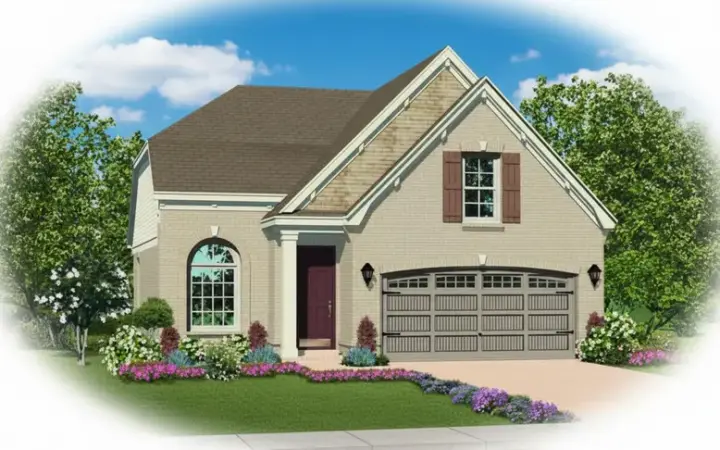European house plans 6-1642 - front exterior, 1,889 sq ft, 3 bed, 2 bath house plans | Monster House Plans