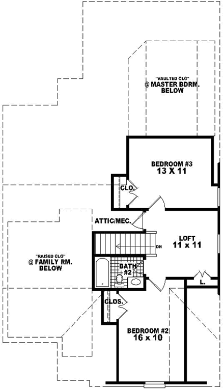 Upper/Second Floor Plan: 6-1642