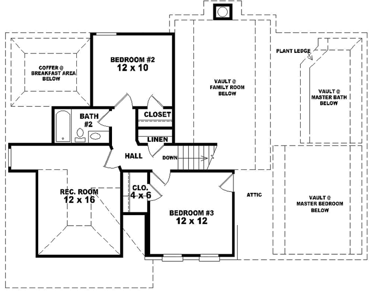 Upper/Second Floor Plan: 6-1647