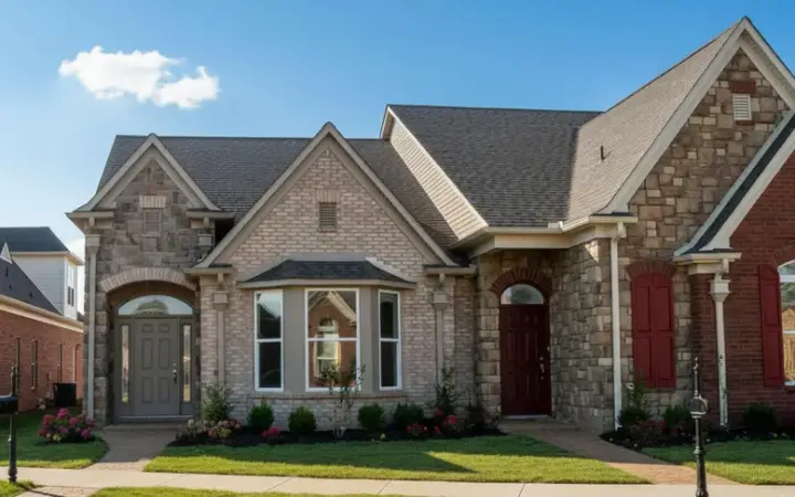 English Country house plans 6-1659 - front exterior, 1,460 sq ft, 2 bed, 2 bath house plans | Monster House Plans