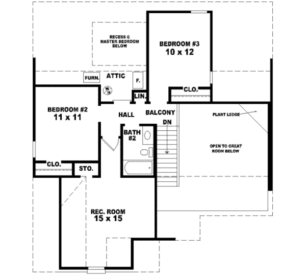 Upper/Second Floor Plan: 6-166