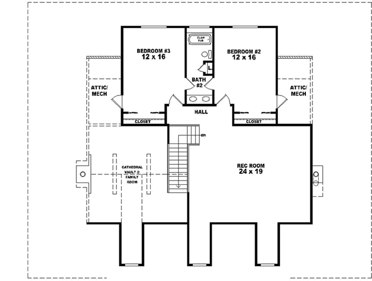 Upper/Second Floor Plan:6-1661