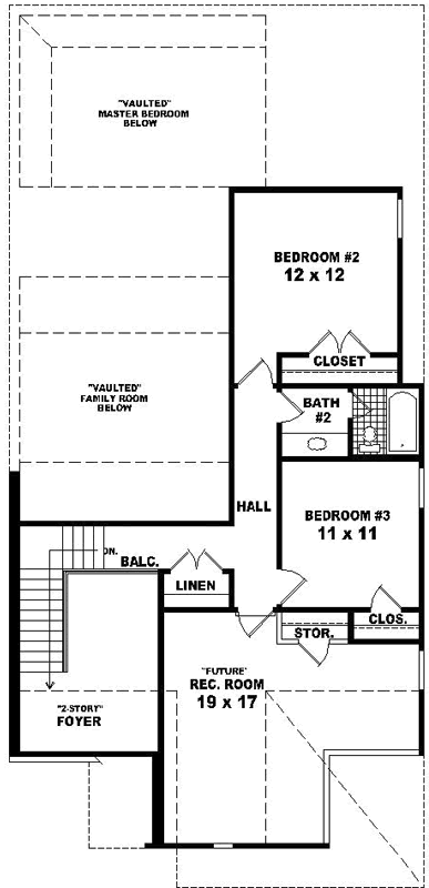 Upper/Second Floor Plan: 6-1666