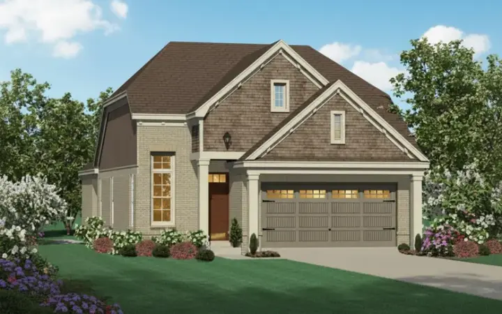 European house plans 6-1667 - front exterior, 2,279 sq ft, 3 bed, 2 bath house plans | Monster House Plans
