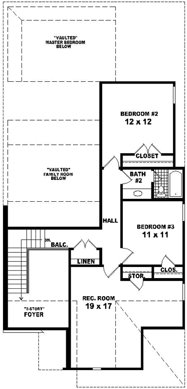 Upper/Second Floor Plan: 6-1667