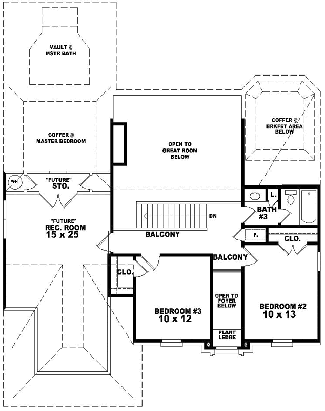 Upper/Second Floor Plan: 6-1668