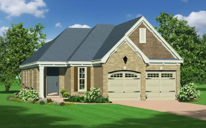 Traditional house plans 6-1670 - front exterior, 1,421 sq ft, 3 bed, 2 bath house plans | Monster House Plans