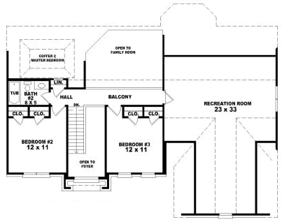 Upper/Second Floor Plan: 6-1674