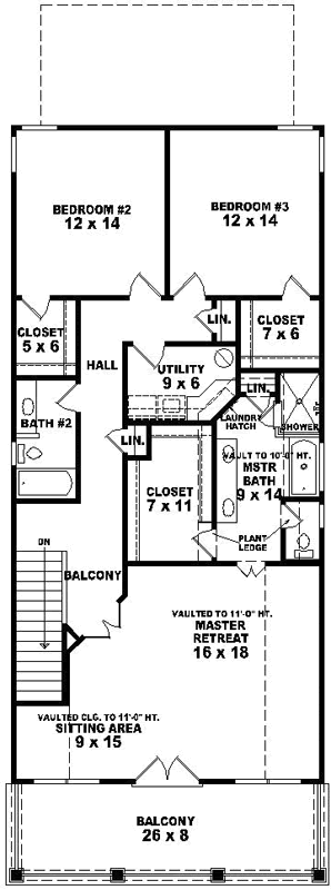 Upper/Second Floor Plan:6-1679