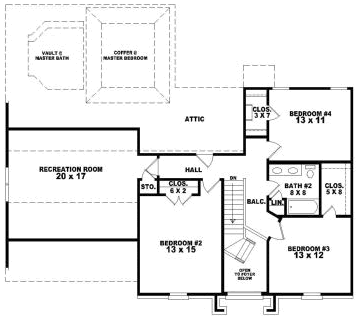 Upper/Second Floor Plan: 6-1681