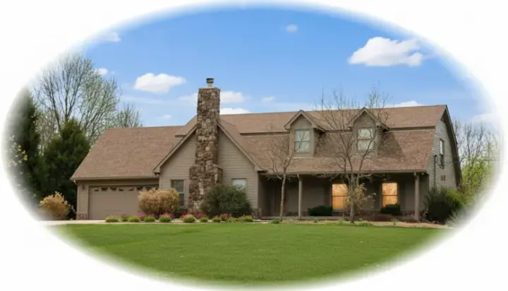 Early American house plans 6-1689 - front exterior, 2,553 sq ft, 3 bed, 3 bath house plans | Monster House Plans