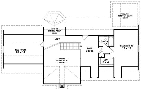 Upper/Second Floor Plan: 6-1689