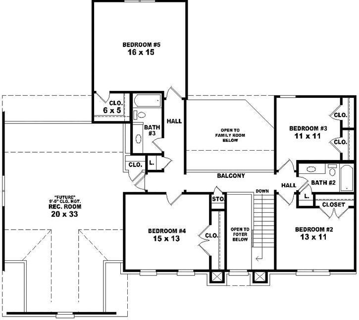 Upper/Second Floor Plan: 6-1692