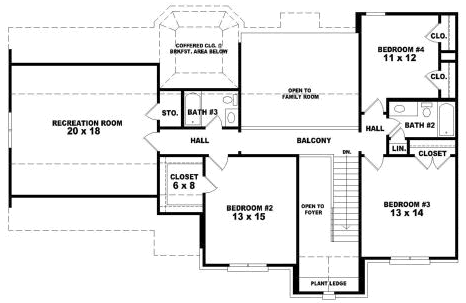 Upper/Second Floor Plan: 6-1698