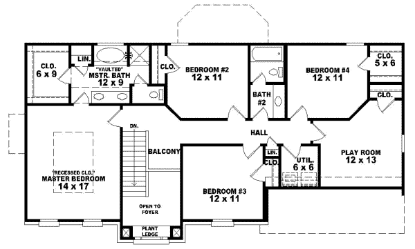 Upper/Second Floor Plan: 6-170