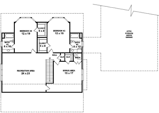 Upper/Second Floor Plan: 6-1710