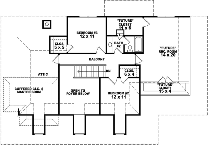 Upper/Second Floor Plan: 6-1711