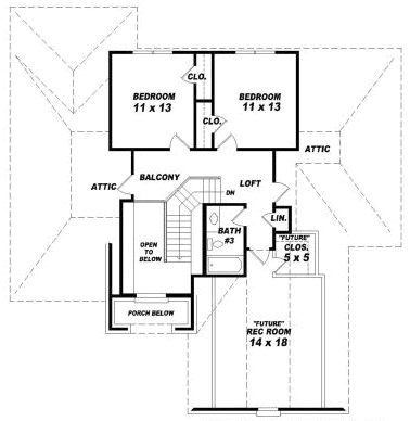 Upper/Second Floor Plan: 6-1714