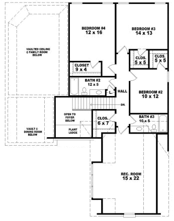 Upper/Second Floor Plan: 6-1718