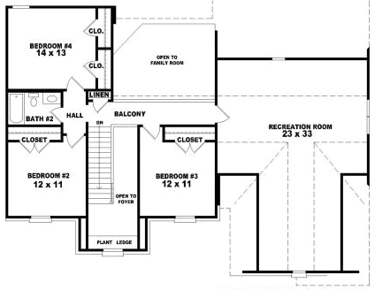Upper/Second Floor Plan: 6-1721