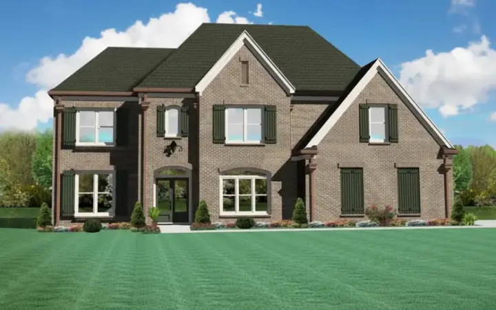 Traditional house plans 6-1726 - front exterior, 2,613 sq ft, 4 bed, 2 bath house plans | Monster House Plans