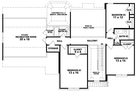 Upper/Second Floor Plan: 6-1729