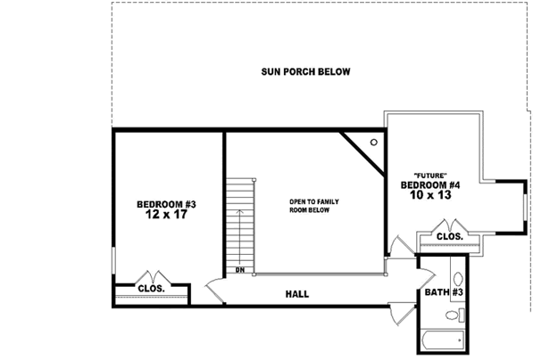 Upper/Second Floor Plan: 6-1733