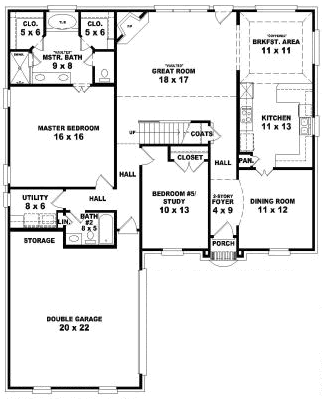 Main Floor Plan: 6-1736
