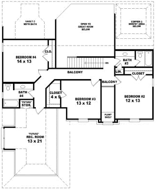 Upper/Second Floor Plan: 6-1736