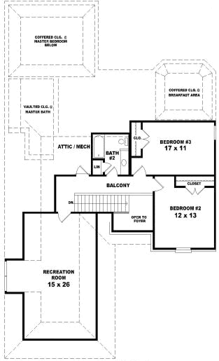 Upper/Second Floor Plan: 6-1745