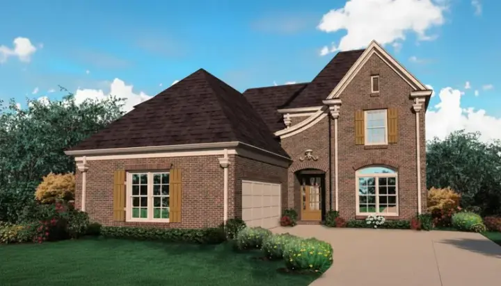 French Country house plans 6-1746 - front exterior, 2,881 sq ft, 3 bed, 2 bath house plans | Monster House Plans