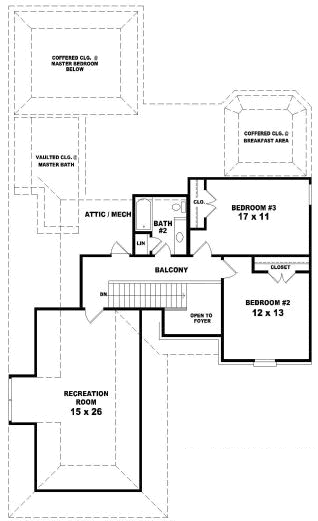 Upper/Second Floor Plan: 6-1746