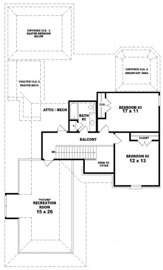 Upper/Second Floor Plan: 6-1747