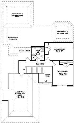 Upper/Second Floor Plan: 6-1748
