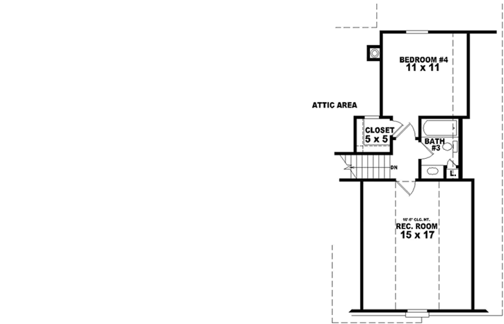 Upper/Second Floor Plan: 6-1753