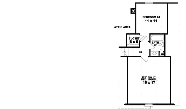 Upper/Second Floor Plan: 6-1754