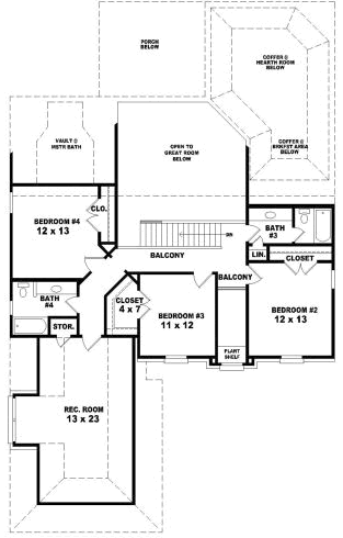 Upper/Second Floor Plan: 6-1756