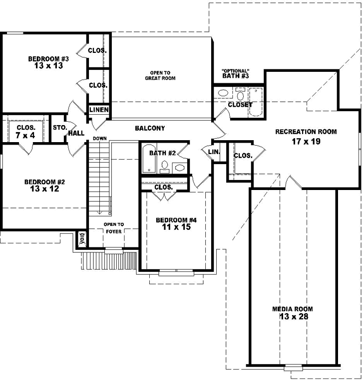 Upper/Second Floor Plan: 6-1768