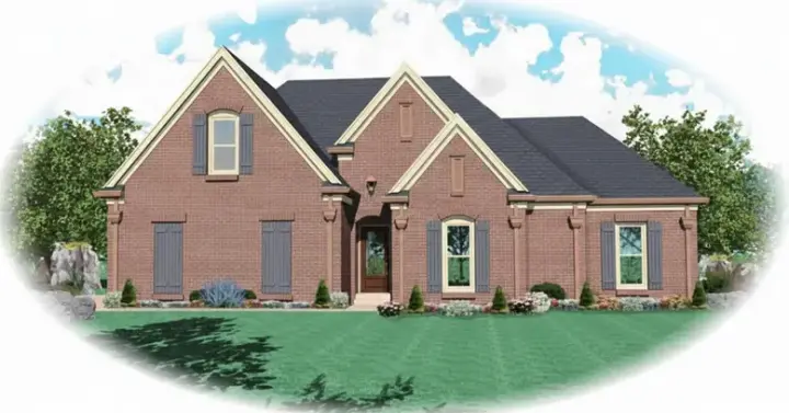 Traditional house plans 6-1772 - front exterior, 2,203 sq ft, 3 bed, 2 bath house plans | Monster House Plans