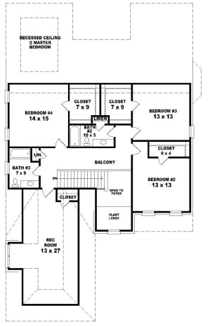 Upper/Second Floor Plan: 6-1775