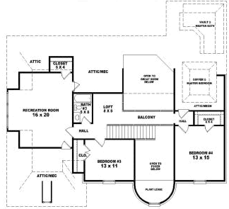Upper/Second Floor Plan: 6-1776