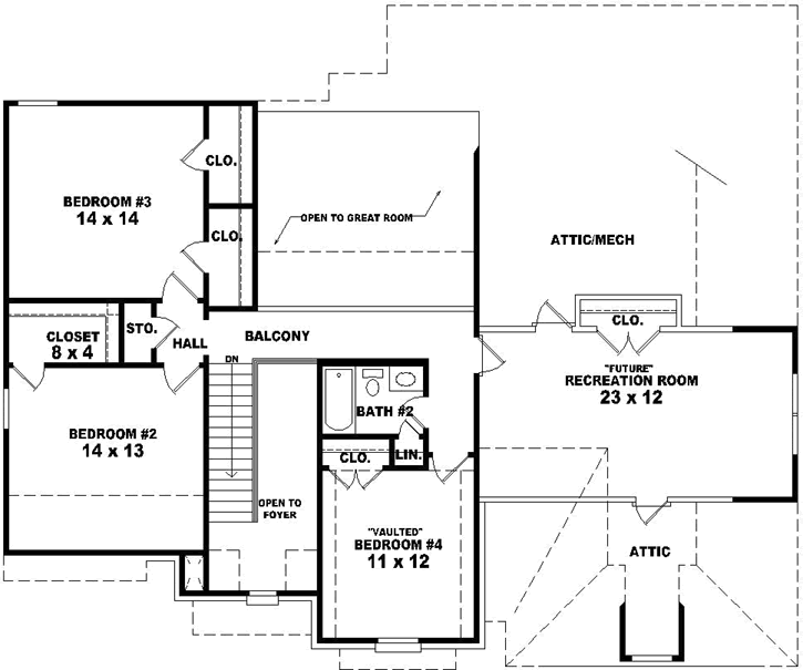 Upper/Second Floor Plan: 6-1779