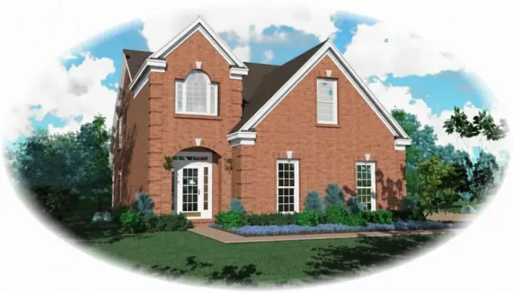 Traditional house plans 6-178 - front exterior, 1,725 sq ft, 3 bed, 2 bath house plans | Monster House Plans