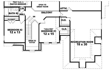 Upper/Second Floor Plan: 6-1785