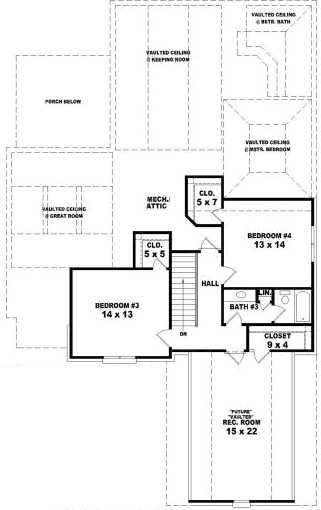 Upper/Second Floor Plan: 6-1788