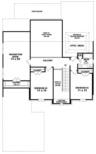 Upper/Second Floor Plan: 6-1789