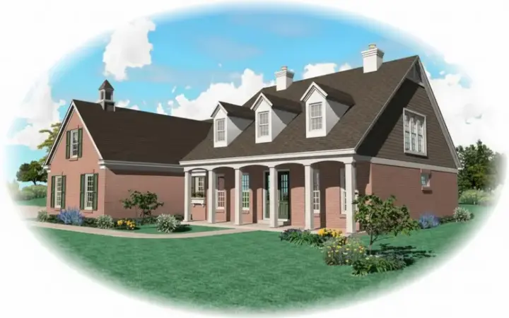 Country house plans 6-1794 - front exterior, 2,200 sq ft, 3 bed, 2 bath house plans | Monster House Plans