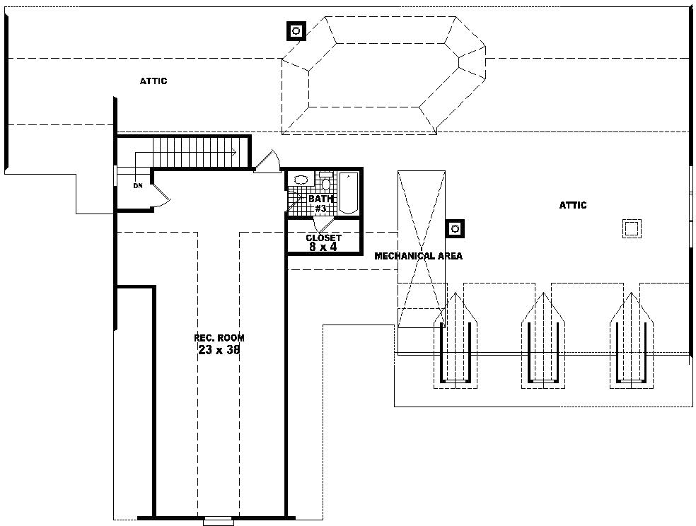 Upper/Second Floor Plan: 6-1796