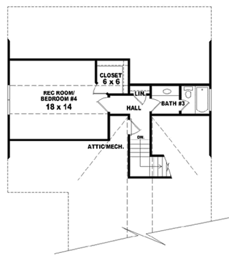 Upper/Second Floor Plan: 6-1797
